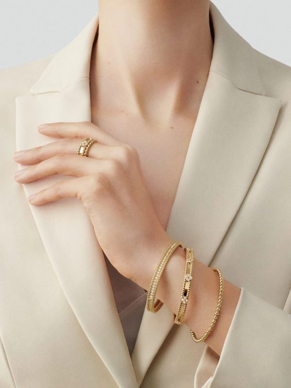 Van Cleef & Arpels Perlee sweet clovers bracelet, extra small model - Image 4
