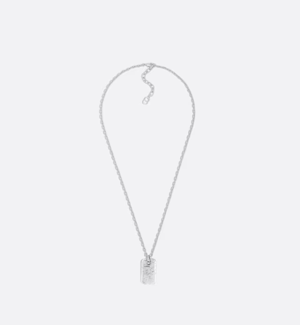 DIOR Oblique Plate Pendant Necklace