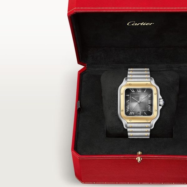 CARTIER SANTOS DE WATCH LARGE MODEL - Image 8