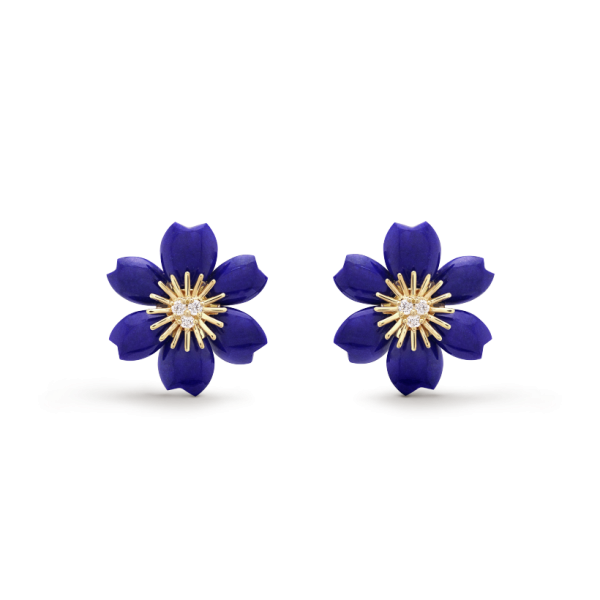 Van Cleef & Arpels Rose de Noel earrings, mini model