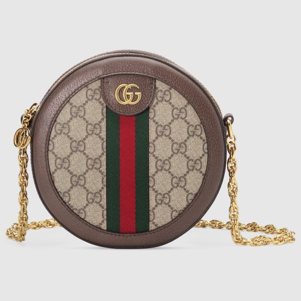 GUCCI OPHIDIA  MINI ROUND SHOULDER BAG