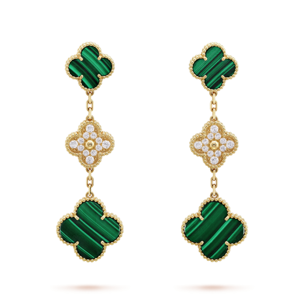 Van Cleef & Arpels Magic Alhambra earrings, 3 motifs