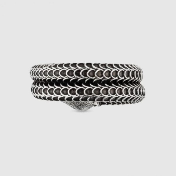 GUCCI GARDEN SILVER SNAKE RING - Image 4