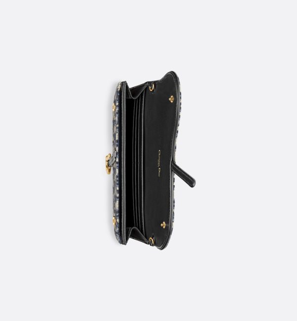 DIOR Long Saddle Wallet with Chain - Image 3