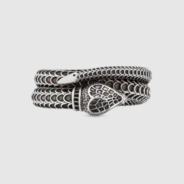 GUCCI GARDEN SILVER SNAKE RING - Image 2