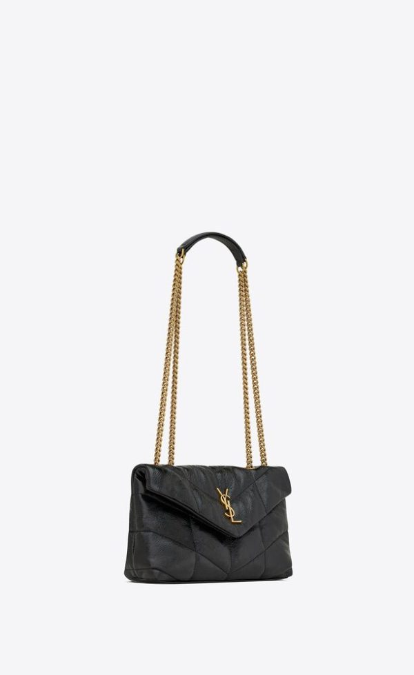 SAINT LAURENT TOY PUFFER IN SHINY GRAINED LEATHER - Image 2