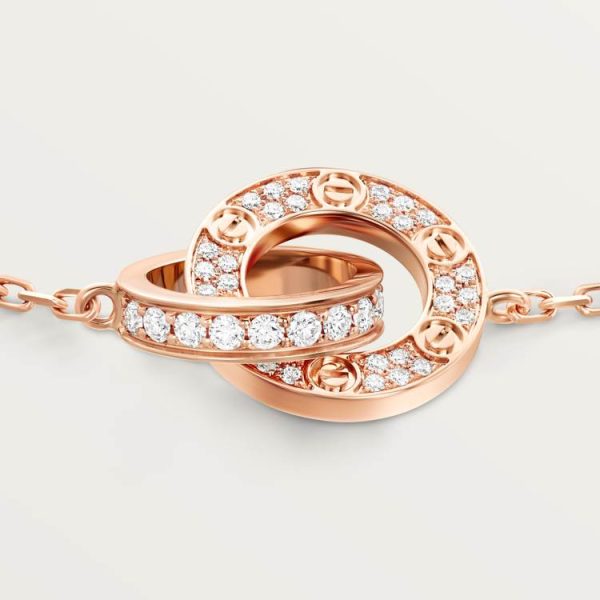 CARTIER LOVE BRACELET, DIAMOND-PAVED 18K ROSE GOLD - Image 3