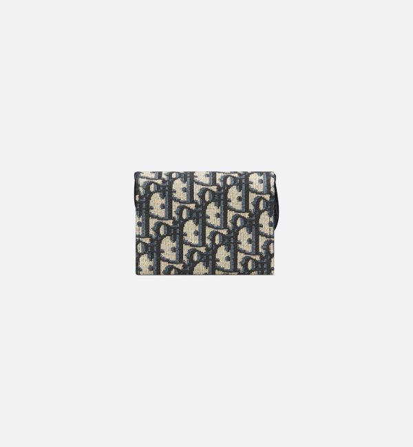 DIOR Saddle Jasmine Gusset Card Holder - Image 4