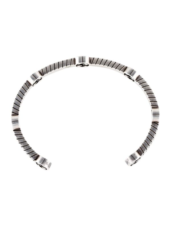 GUCCI Thin Interlocking G Cuff Bracelet - Image 3