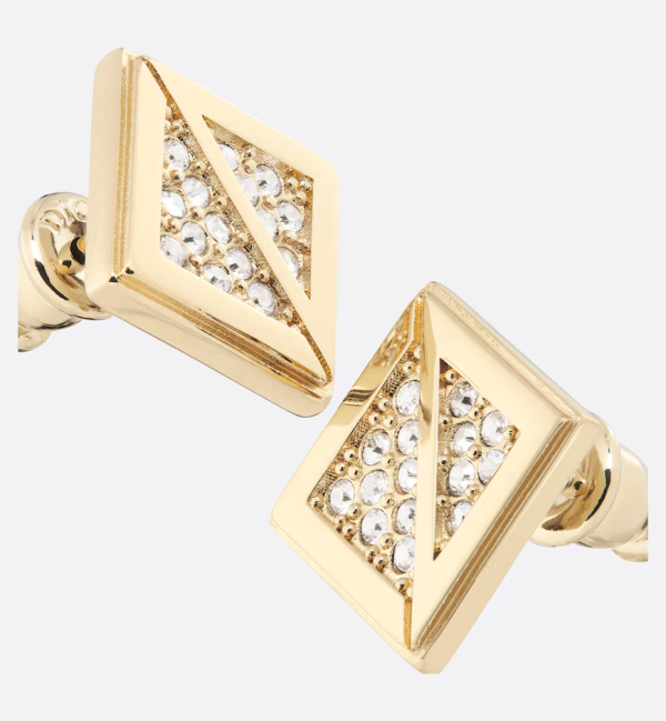 DIOR CD Diamond Earrings - Image 4