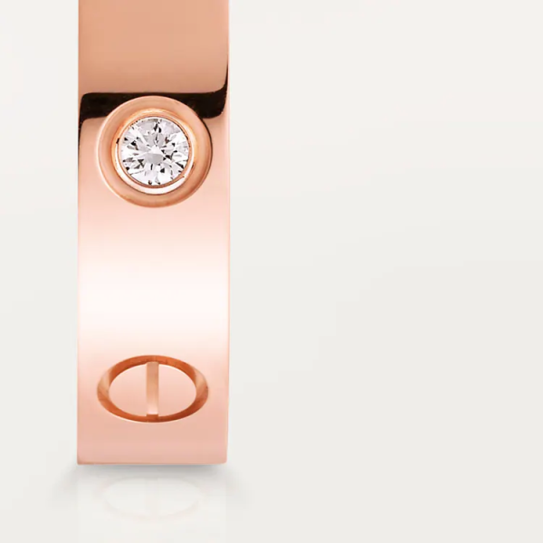 CARTIER LOVE WEDDING BAND, 1 DIAMOND - Image 4