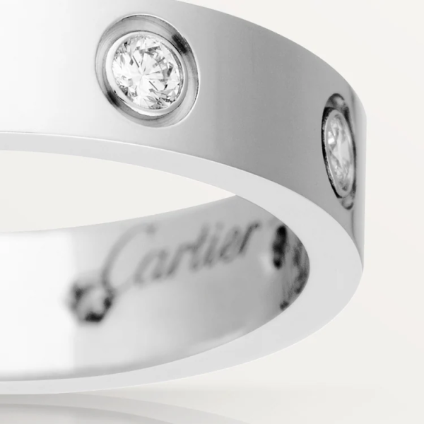 CARTIER LOVE WEDDING BAND, 8 DIAMONDS - Image 4