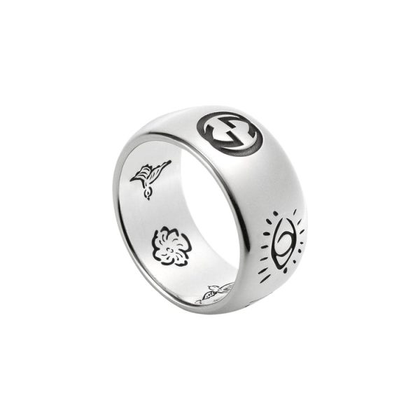 GUCCI Wide Blind For Love Ring - Image 4
