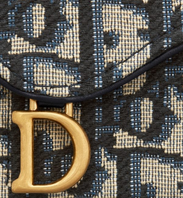 DIOR Saddle Jasmine Gusset Card Holder - Image 5
