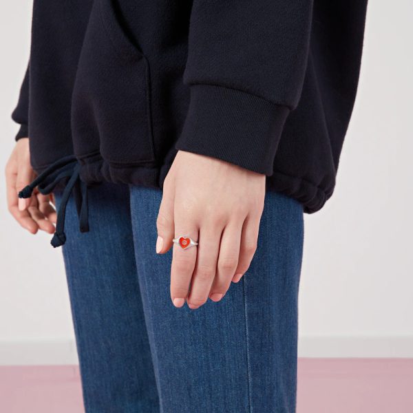 GUCCI HEART RING WITH INTERLOCKING G - Image 4