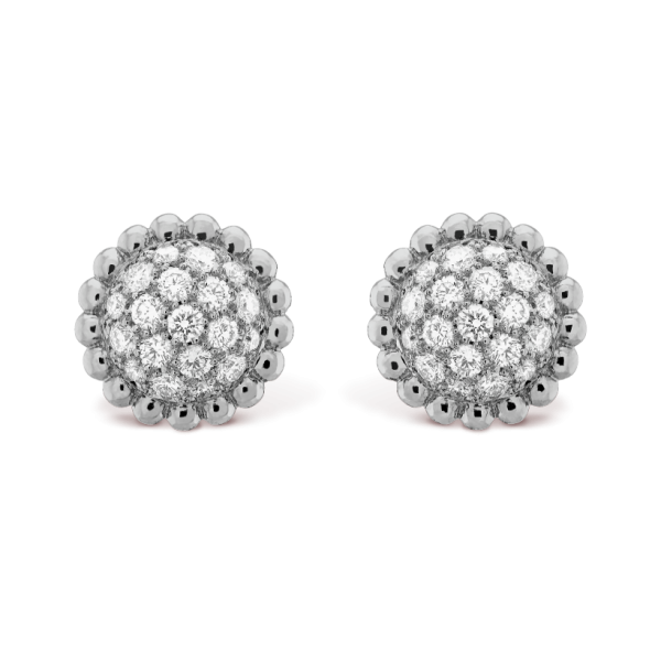 Van Cleef & Arpels Perlee diamonds earrings