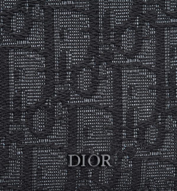 DIOR Wallet Black Oblique Jacquard - Image 3