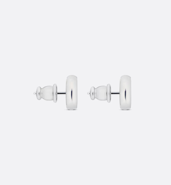 DIOR CD Navy Stud Earrings - Image 4