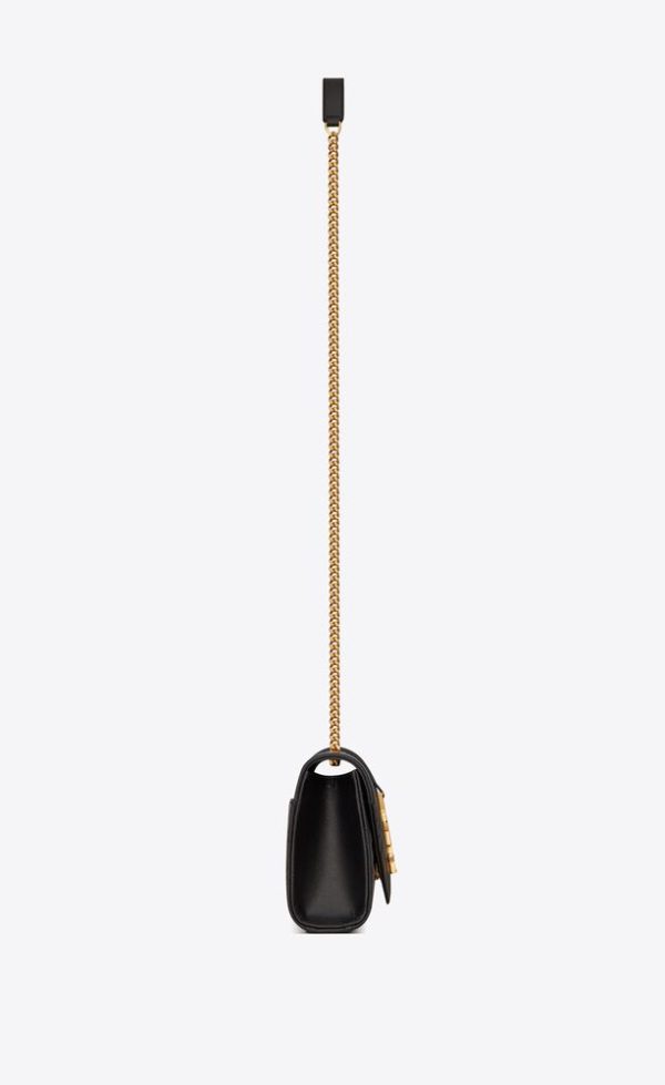 SAINT LAURENT ENVELOPE SMALL IN QUILTED GRAIN DE POUDRE EMBOSSED LEATHER - Image 3