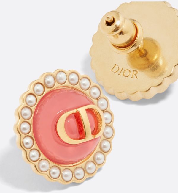 DIOR Petit CD Baroque Stud Earrings - Image 4