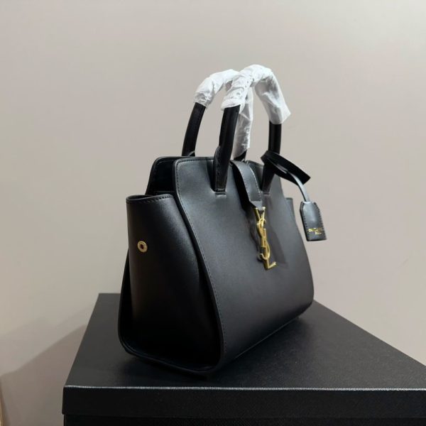 SAINT LAURENT Calfskin Small Monogram Downtown Cabas - Image 4