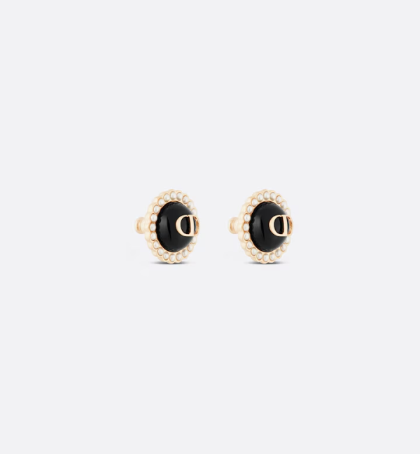 DIOR Petit CD Baroque Stud Earrings - Image 2