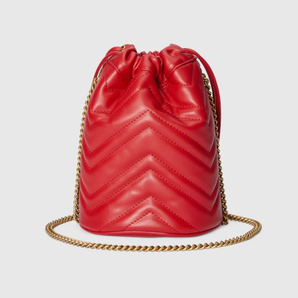 GUCCI MARMONT MATELASSE MINI BUCKET BAG - Image 4