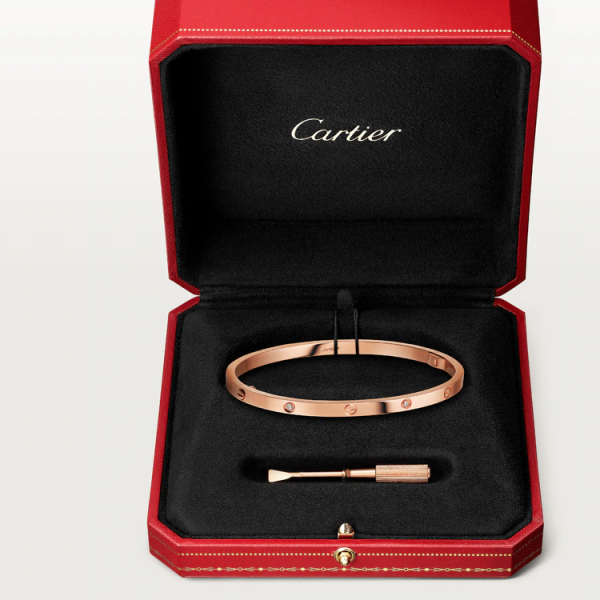 CARTIER LOVE BRACELET, SMALL MODEL, 6 DIAMONDS - Image 9