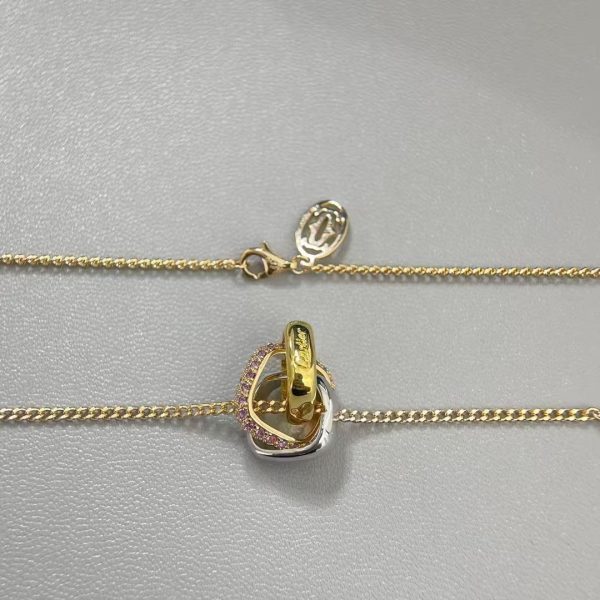 CARTIER TRINITY NECKLACE, CUSHION-SHAPED, DIAMONDS - Image 3