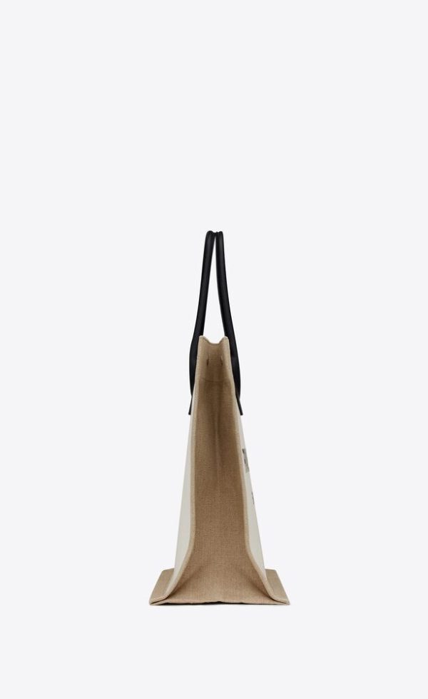 SAINT LAURENT RIVE GAUCHE TOTE IN CANVAS - Image 3