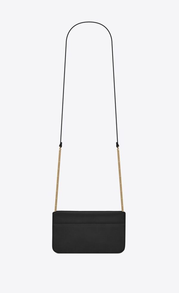 SAINT LAURENT CASSANDRE PHONE HOLDER IN SMOOTH LEATHER - Image 5