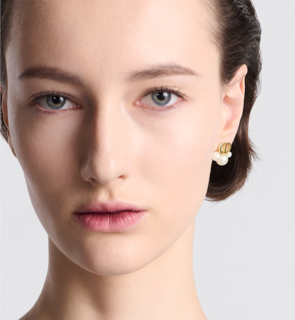 DIOR Triptyque Mini Stud Earrings - Image 2