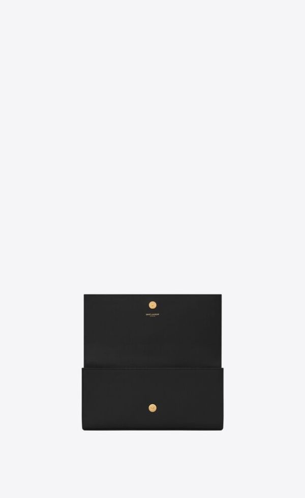 SAINT LAURENT KATE CLUTCH IN GRAIN DE POUDRE EMBOSSED LEATHER - Image 2
