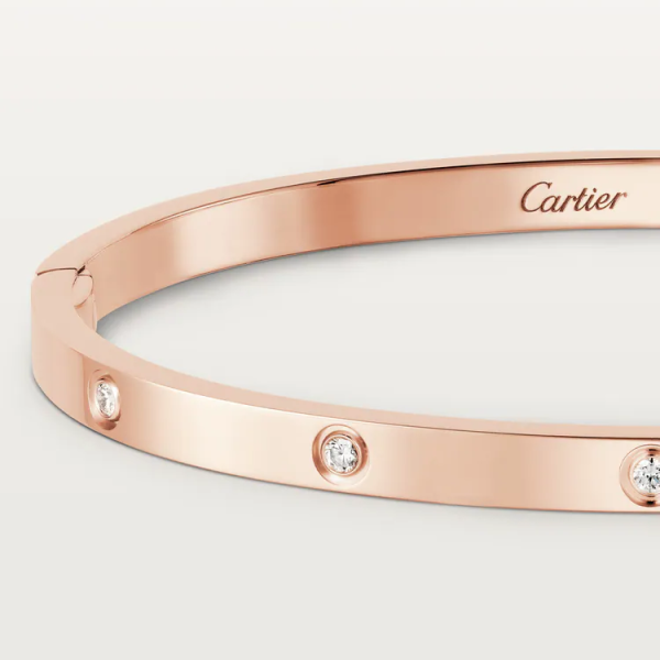 CARTIER LOVE BRACELET, SMALL MODEL, 10 DIAMONDS - Image 2