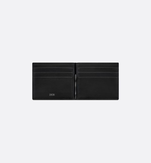 DIOR Wallet with Bill Clip Black CD Diamond Canvas - Image 4