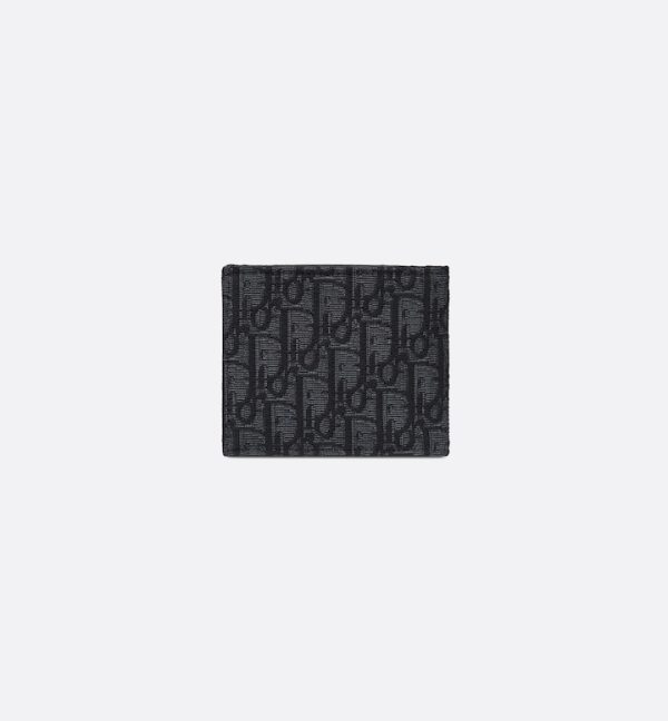 DIOR Wallet Black Oblique Jacquard - Image 5