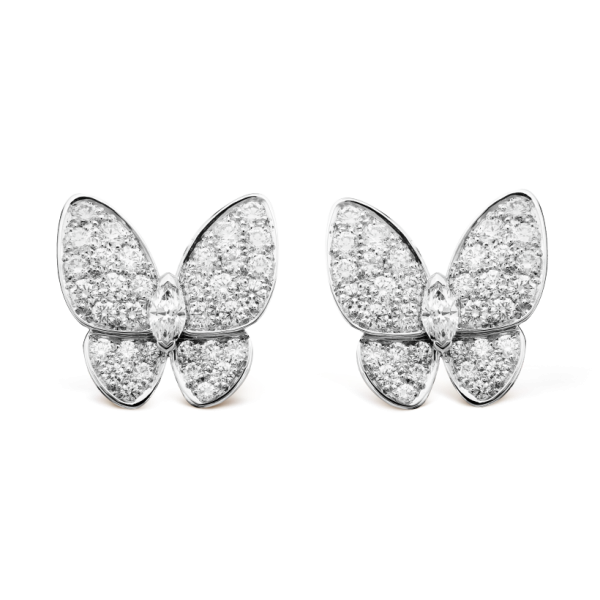Van Cleef & Arpels Two Butterfly earrings