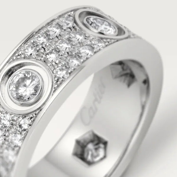 CARTIER LOVE RING, DIAMOND-PAVED - Image 4