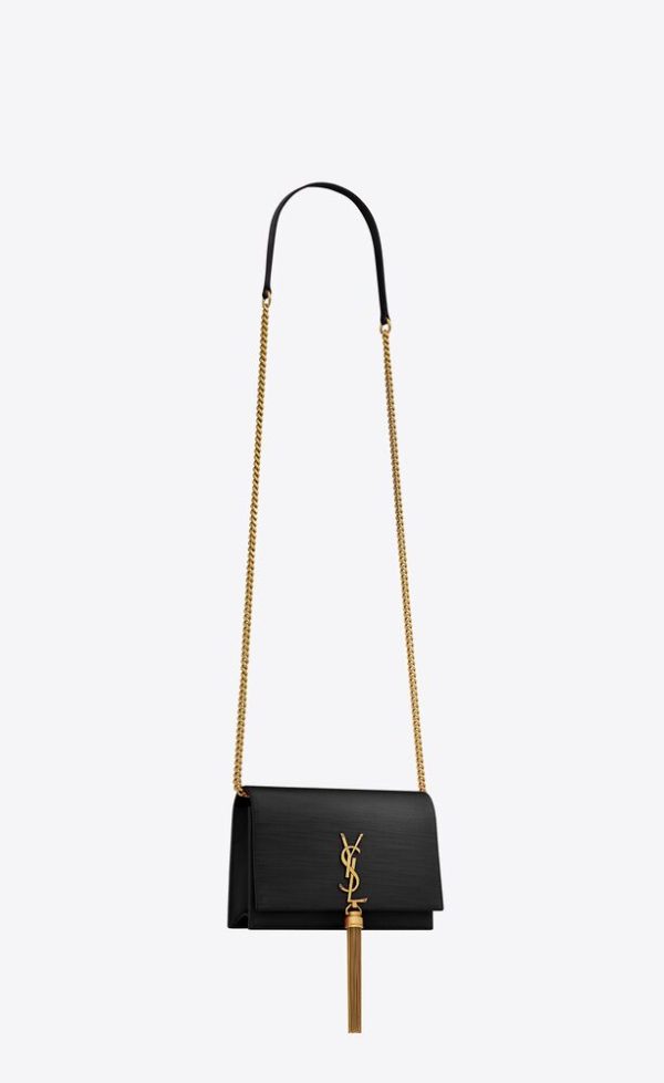 SAINT LAURENT SATIN KATE CHAIN WALLET - Image 2