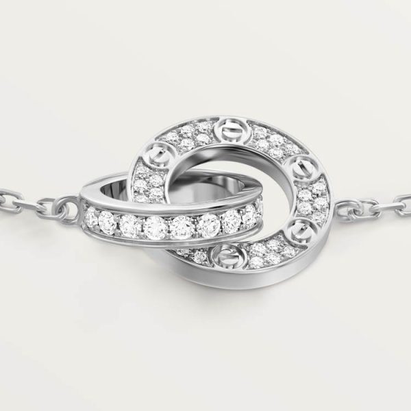 CARTIER LOVE BRACELET, DIAMOND-PAVED 18K WHITE GOLD - Image 3