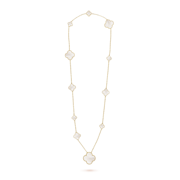 Van Cleef & Arpels Magic Alhambra long necklace, 11 motifs