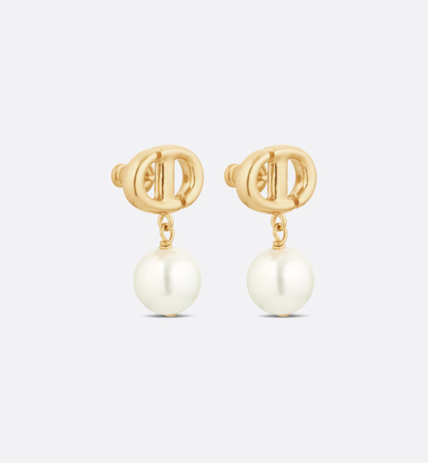 DIOR CD Navy Earrings - Image 4