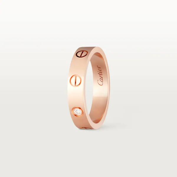 CARTIER LOVE WEDDING BAND, 1 DIAMOND - Image 2