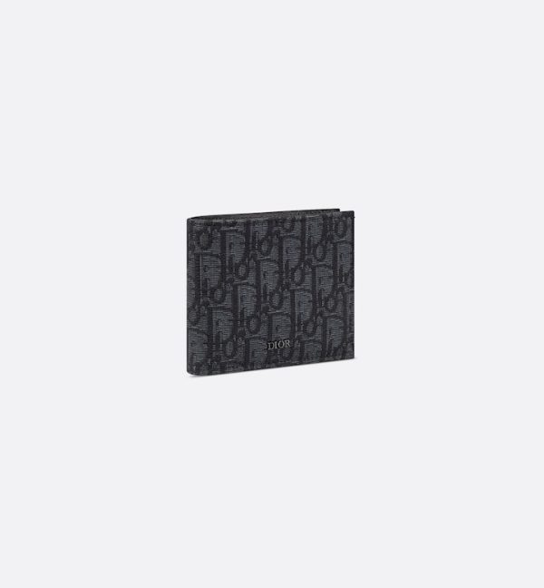 DIOR Wallet Black Oblique Jacquard - Image 2
