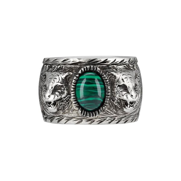GUCCI Small Feline Head Sterling SiLVer Ring - Image 2
