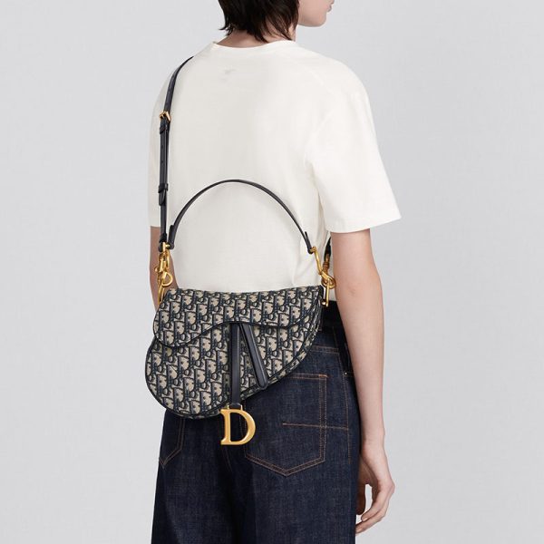 DIOR SADDLE BAG WITH STRAP - Image 8
