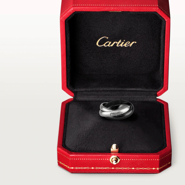CARTIER TRINITY RING, CLASSIC CERAMIC - Image 6