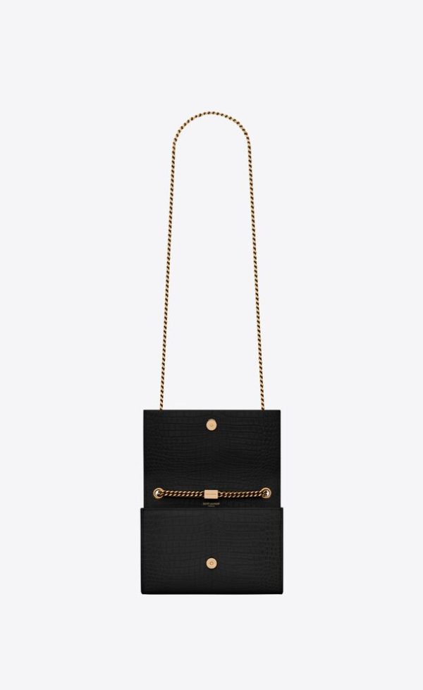 SAINT LAURENT KATE SMALL TASSEL IN CROCODILE-EMBOSSED LEATHER - Image 4