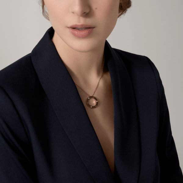 CARTIER LOVE NECKLACE, 3 DIAMONDS - Image 10