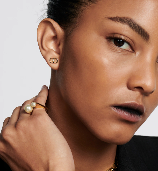 DIOR Petit CD Jolie Mini Stud Earrings - Image 2